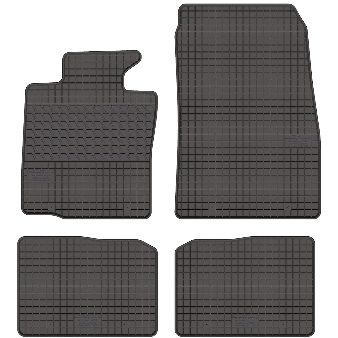 Gummimatten Gummi Fussmatten Satz für Mini Paceman/Countryman - Passgenau