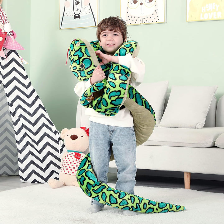 IKASA Gross Schlange Kuscheltier Riesen Stofftier,270cm Gross Kobra Plüschtier Riesige Plüsch Spielz