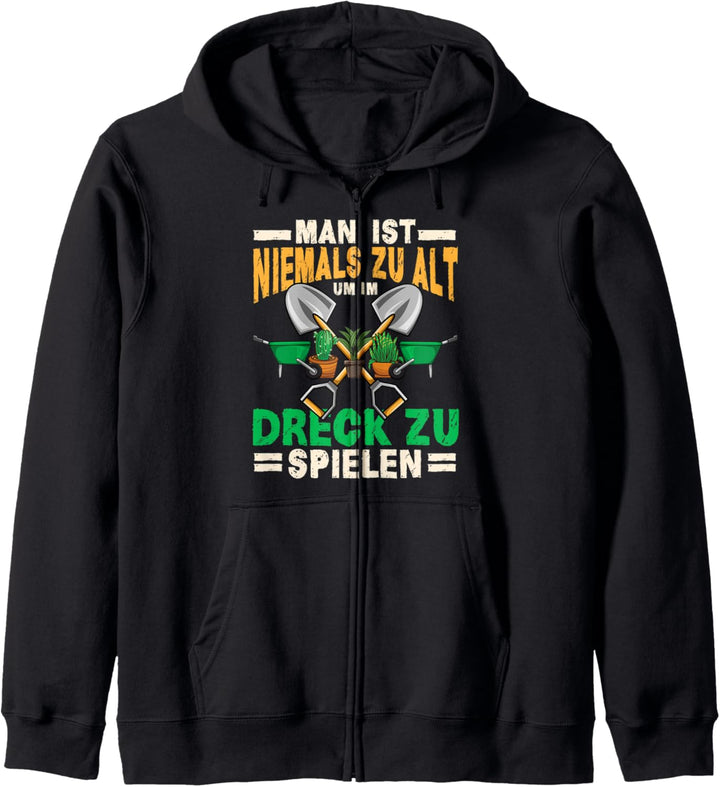 Hobbygärtner Motiv mit lustigen Spruch, Witziges Garten Kapuzenjacke