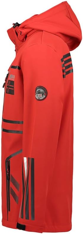 Geographical Norway Romano Men - Softshelljacke Herren Wasserdicht atmungsaktiv Kapuze - Outdoor Man
