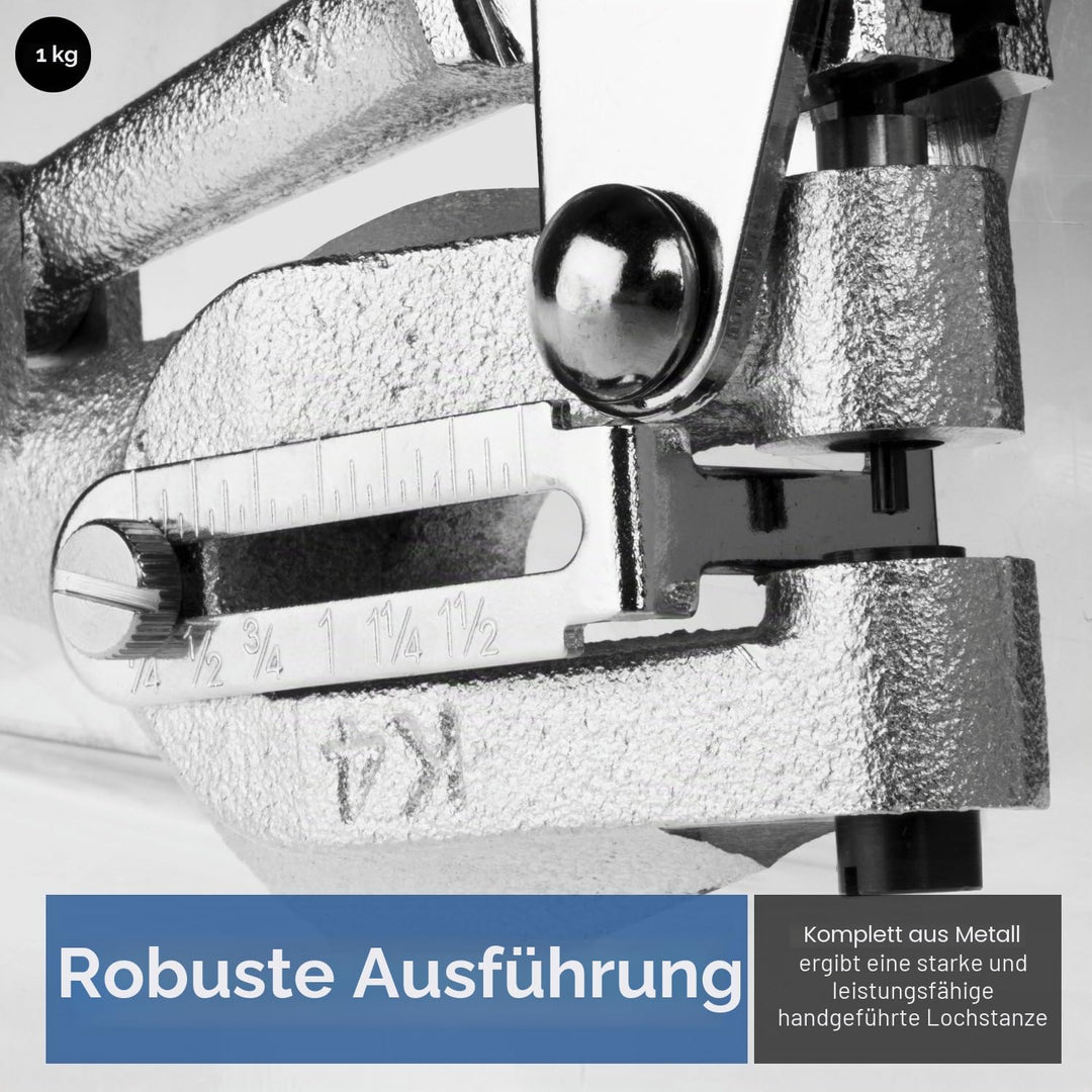 Neiko 02612A Handstanzer und Lochstanzer aus Blech, Cr-V Power Punch und Locher Set, Power Punch und