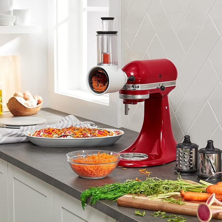 KitchenAid Fresh Prep Slicer/Shredder Aufsatz, Weiss Weiss/Opulenter Garten, Weiss/Opulenter Garten