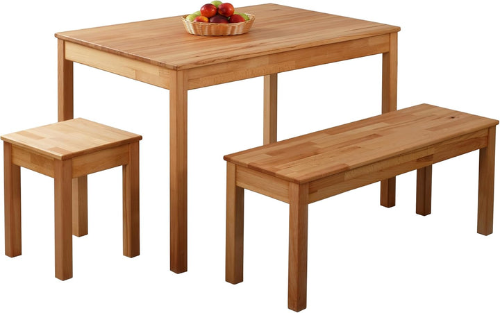 Krok Wood Hocker Tomas aus Massivholz 35x35x45 cm (Buche, 1x ohne Eingriff) 1x ohne Eingriff Buche,