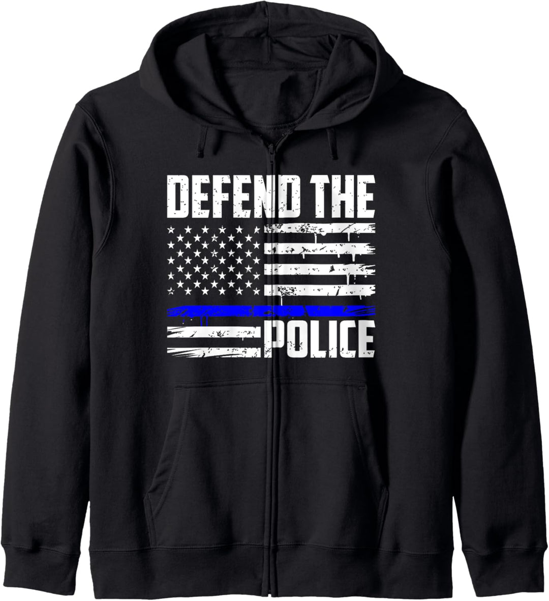 Verteidigen Sie die Polizei Amerikaner, Cops Police Kapuzenjacke