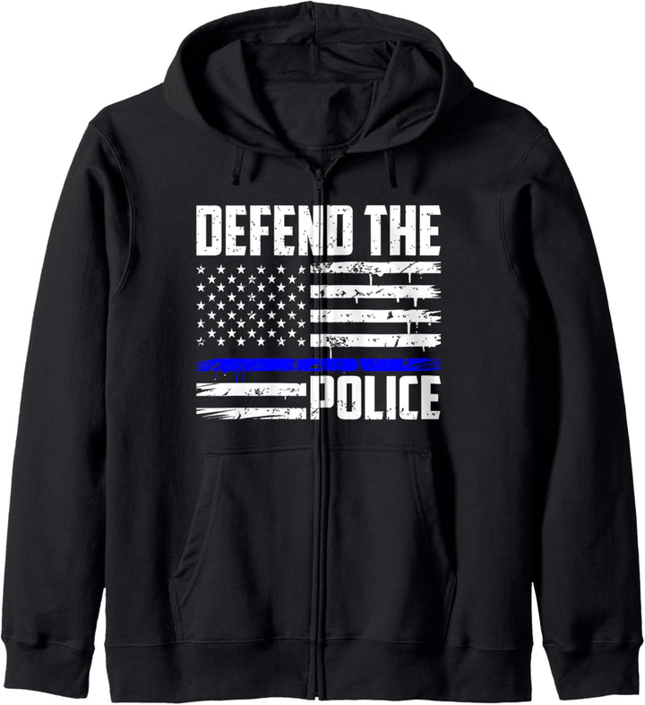 Verteidigen Sie die Polizei Amerikaner, Cops Police Kapuzenjacke