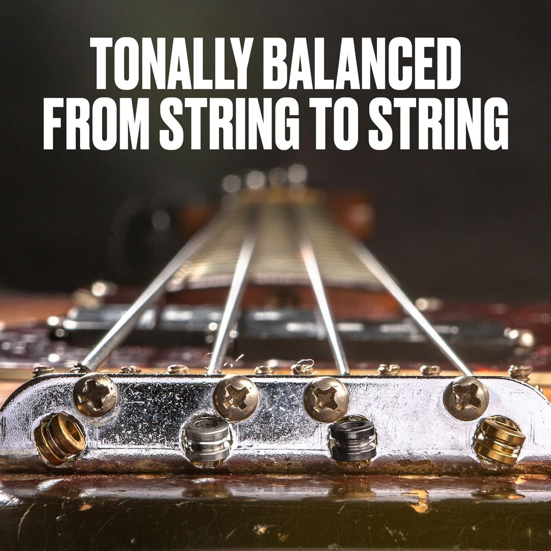 Dunlop DBFS50110 - Bass-Saitensatz - Flachnetze mit langer Mensur 50-110 50 - 110 Long scale 4 Saite