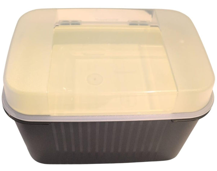 Tupperware Naschkätzchen Schatztruhe Apollo 7300ml 7,3 Liter olivgrün mit Einsatz box behälter Plätz