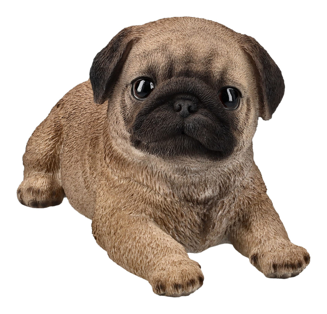 Pacific Giftware Mops Figur - Welpe liegend | Süsse Hundefigur