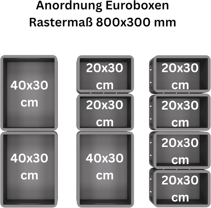 VOBI Heckauszug Kastenwagen Doppelauszug, mit Ablagefläche, 1050x814 mm, 100 kg Belastbarkeit