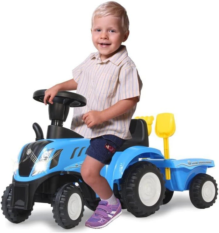 JAMARA 460355 Rutscher New Holland T7 Traktor – ab 12 Monate, Sitzhöhe 270 mm, Kippschutz, originalg