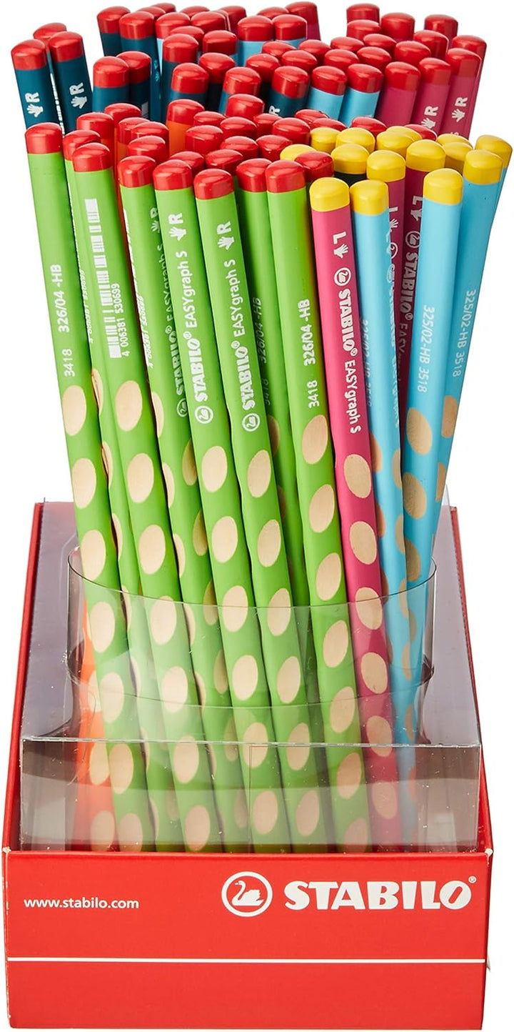 STABILO 327/90-HB - Bleistift Easygraph S HB - für Rechts- und Linkshänder (90er Pack)