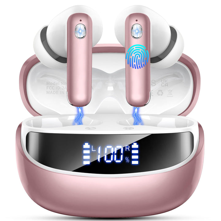 Nerunsa 2026 Bluetooth Kopfhörer, Wasserdicht Kabellose Kopfhörer, 50 Std Spielzeit In Ear Kopfhörer