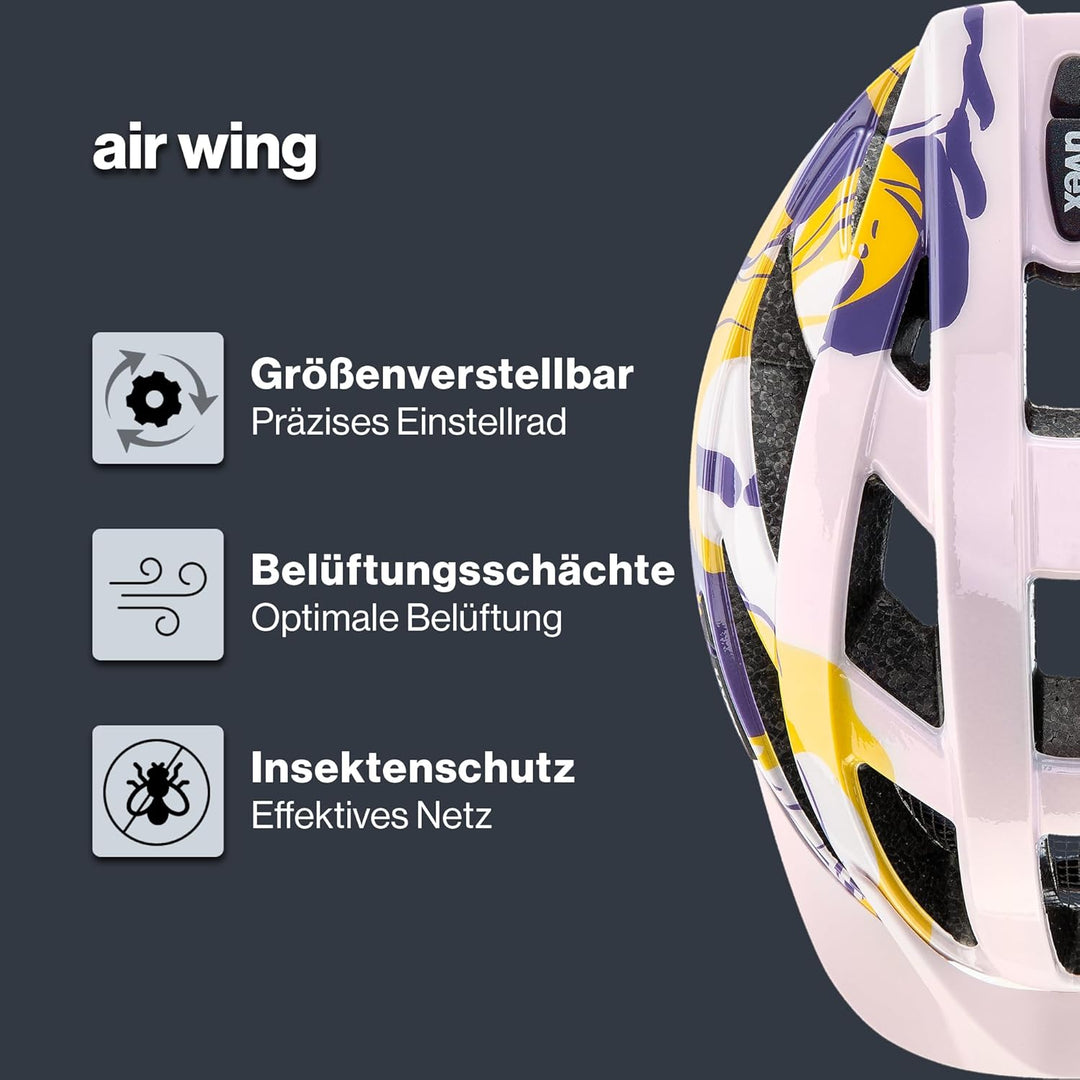 uvex air Wing - Leichter Allround-Helm für Damen und Herren - individuelle Grössenanpassung - erweit