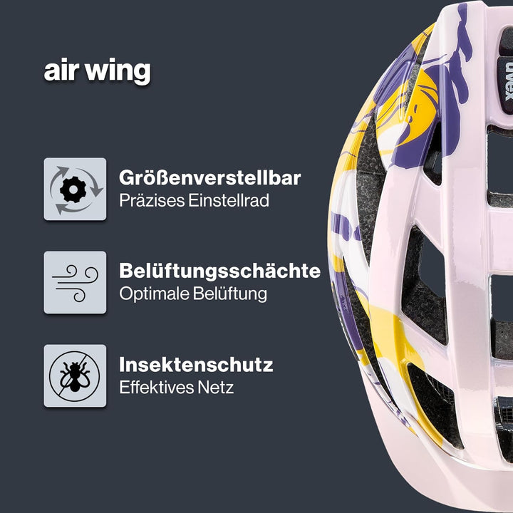 uvex air Wing - Leichter Allround-Helm für Damen und Herren - individuelle Grössenanpassung - erweit