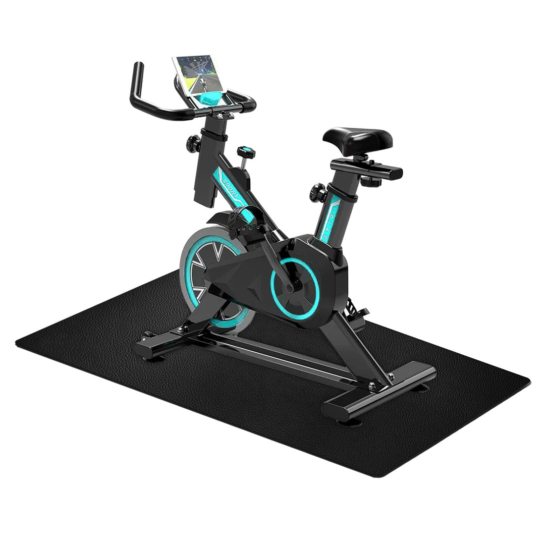 Stossfeste Bodenschutzmatte für Laufbänder, 6 mm Dicke rutschfeste Unterlage für Fitnessgeräte, PVC-