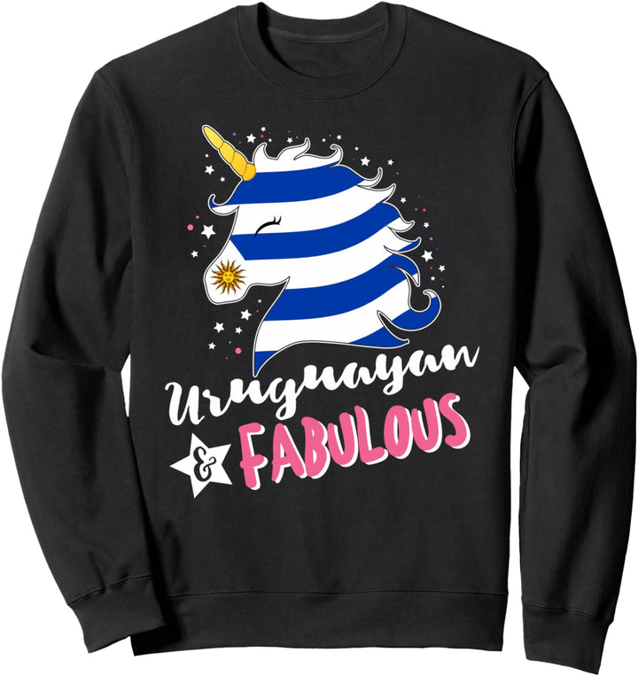 Uruguayisches Einhorn Uruguay-Flagge Sweatshirt