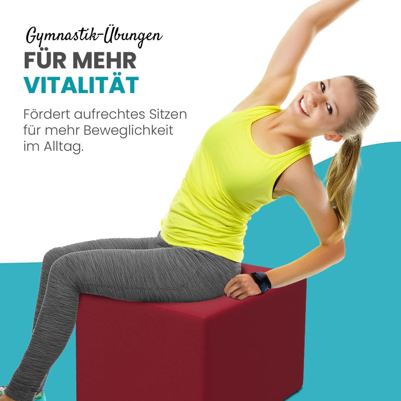 maxVitalis Orthopädischer Bandscheibenwürfel, Stufenlagerungswürfel zur orthopädischen Stufenlagerun