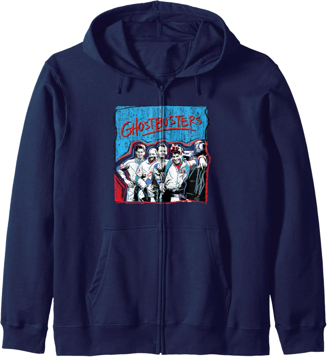 Ghostbusters Pop Graffiti blaue & rote Gruppe Kapuzenjacke