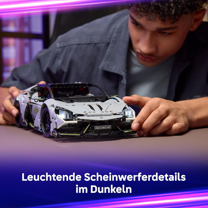 LEGO Technic Lamborghini Revuelto Supersportwagen Spielzeug – ferngesteuertes Automodell mit Lichtfu