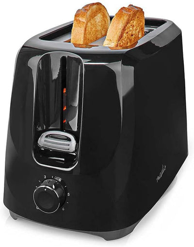 Toaster - 2 Steckplätze - Bräunungsstufen: 6 - Schwarz