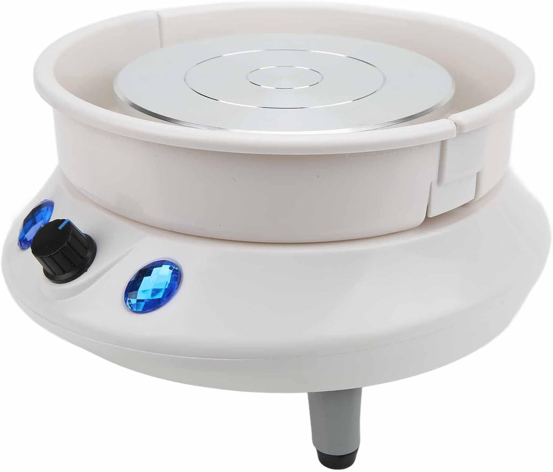 Zerodis Mini-Töpferscheibe, Humanisiertes Design, 200 U/min, Kompakte Struktur für Töpfer-Baumarkt (