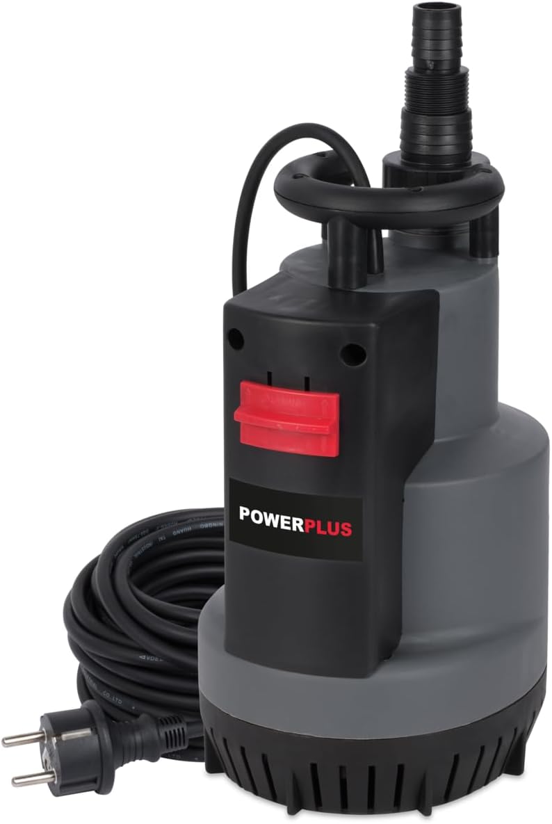 Powerplus Elektrische Wasserpumpe POWEW67920-750 W Tauchpumpe, Maximaltemperatur 35°C und Fördermeng