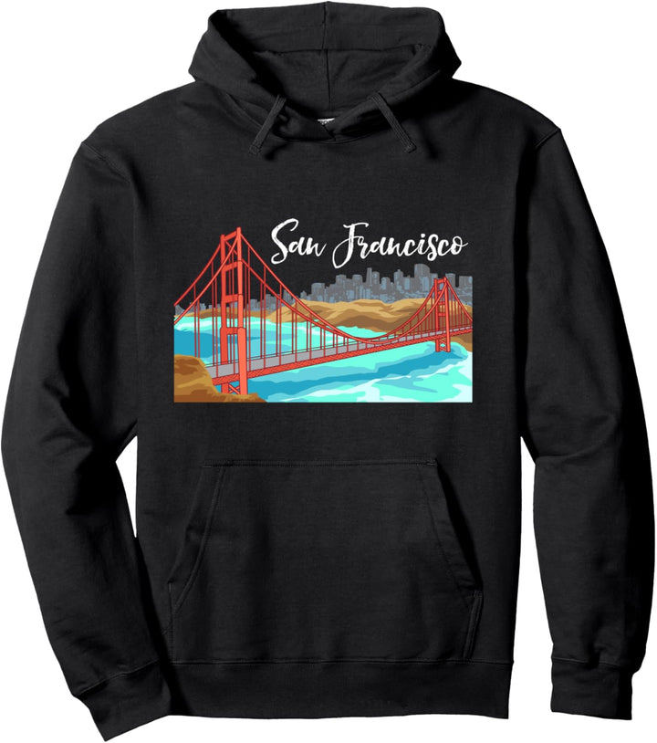 Tourist - Golden Gate Bridge - San Francisco Pullover Hoodie
