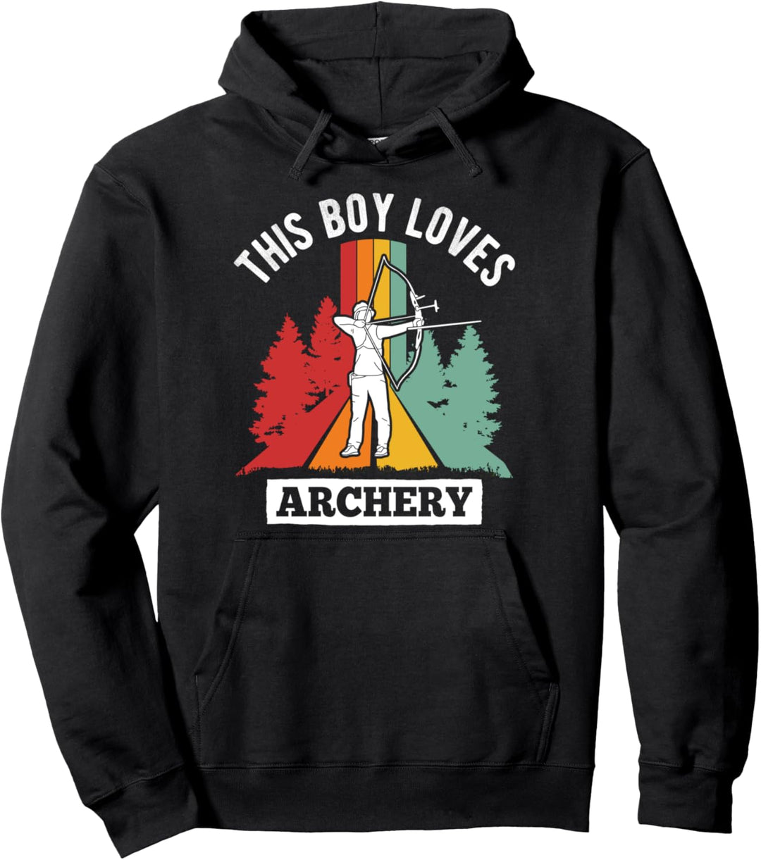 Recurve Bogen Bogenschütze Bogenschiessen Pullover Hoodie