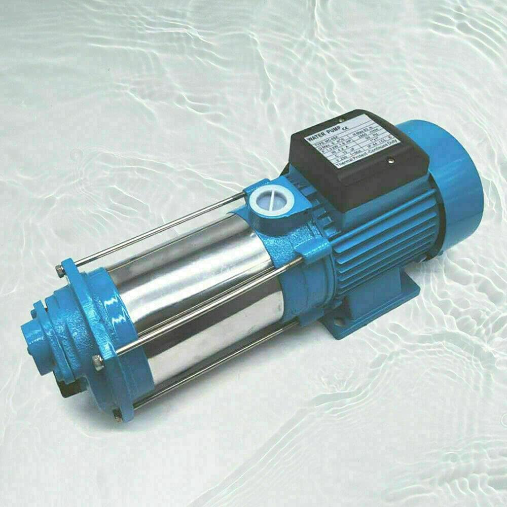 Wasserpumpe 5-stufige Kreiselpumpe 1300W Hauswasserwerk 4000 l/h Max. Förderhöhe: 98m; Max. Druck: 9