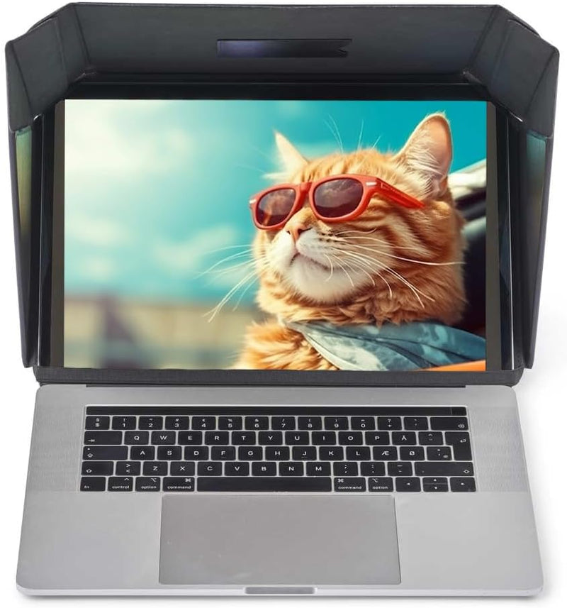 4 in 1 Laptop Screen Shade Lux Hood : Sonnenschutz | Datenschutz | Hitzeschutz | Kontrastverstärkung