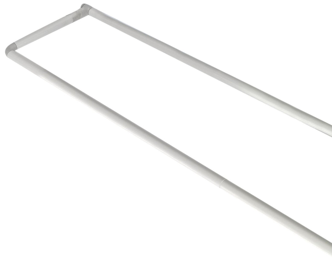 Wenko 19233100 Drehbare Doppel-Duschstange, 70-115 cm, chrom
