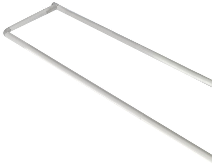 Wenko 19233100 Drehbare Doppel-Duschstange, 70-115 cm, chrom