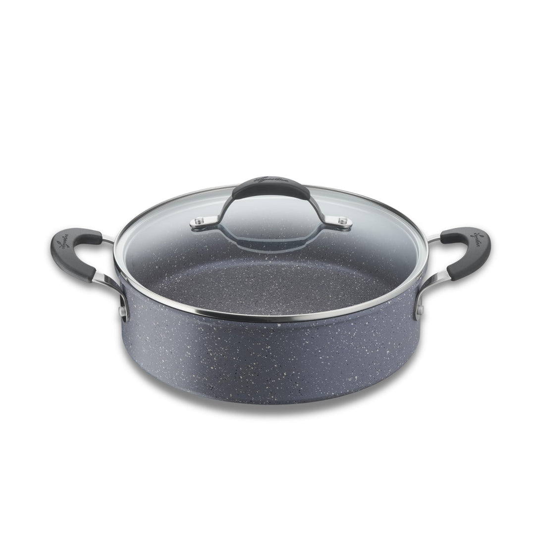 Lagostina Tempra Mineral Topf mit Deckel, Stahl und Aluminium mit Mineralien-Beschichtung + Ø 26 cm,