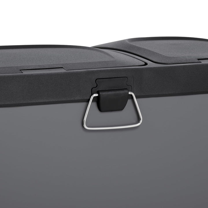 SVITA TC2Combo35 Mülleimer 35Liter Grau kombiniert 12L+23L doppelt Abfalleimer Küchen-Eimer 2er- Mül