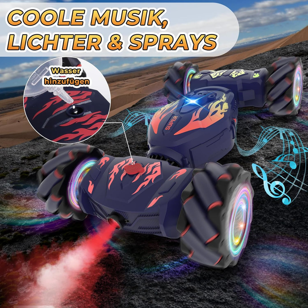 Pristar Ferngesteuertes Auto ab 6 7 8 9 10 Jahre 1:14 Stunt Auto Drift 4WD 2,4 GHz 360 Drehung Ferng