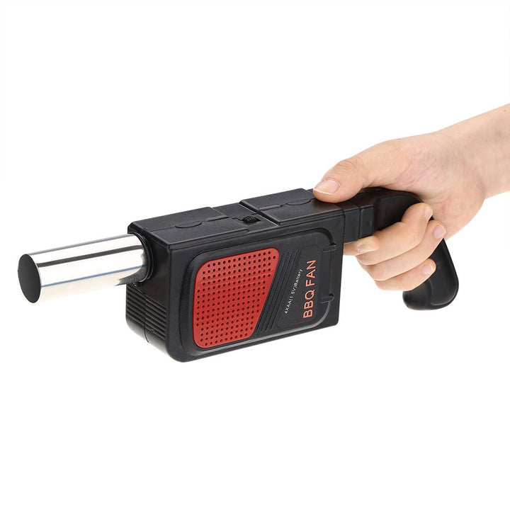 VIFER Grillventilator, tragbar, Kohlegebläse, Taschenventilator, elektrisch, BBQ, Luftgebläse für Pi