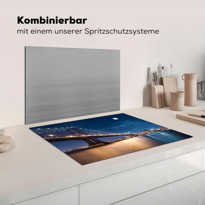 KitchenYeah© Herdabdeckplatte Einteilig Küche Herdabdeckung Induktionsfeld Ceranfeld Herdabdeckplatt