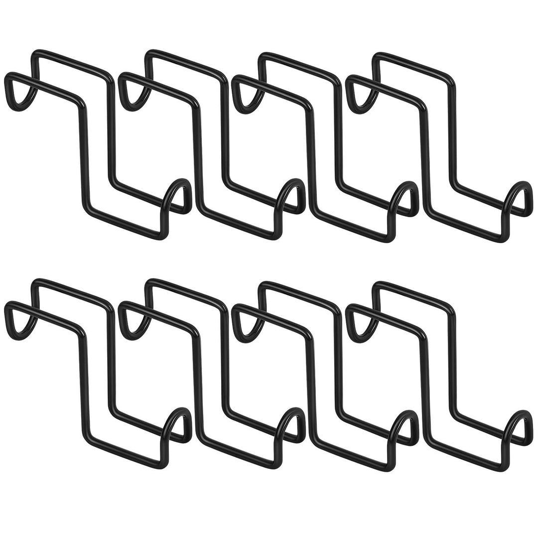 Tudomro 8 Stück 10,2 cm Pferdehaken über Schiene Zaumzeughaken Heavy Duty Metall Pferd Wassereimer K
