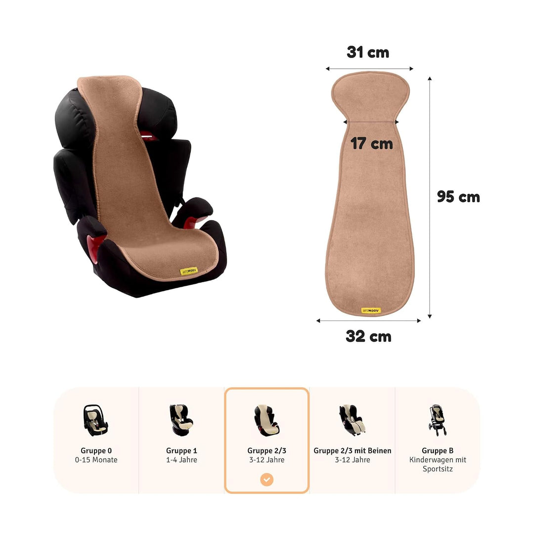 Aeromoov - Baby Sitzauflage Air Layer - Einlage Für Autositz oder Kinderwagen - Gruppe 2/3 - Antisch