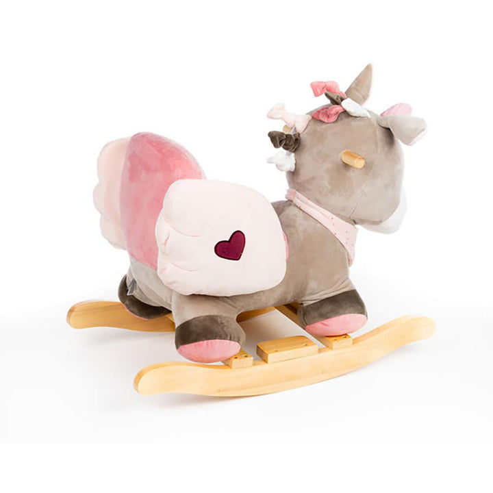 Nattou Schaukeltier ab 1 Jahr mit Gurt, Mädchen, rosa - Jade der Einhorn Einhorn Jade, Einhorn Jade