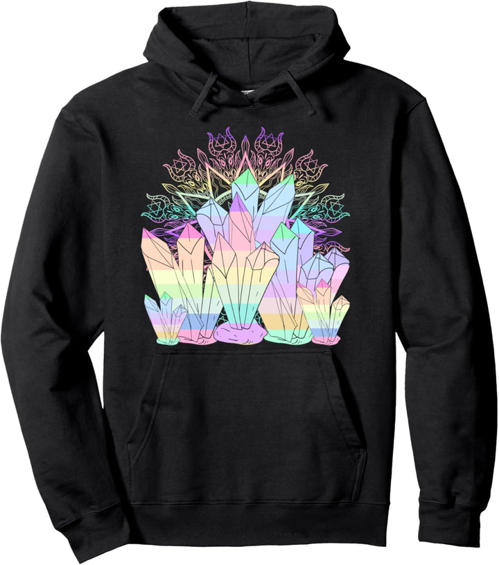 Okkultismus Hexerei Kristalle Wicca Astrologie Pastel Goth Pullover Hoodie