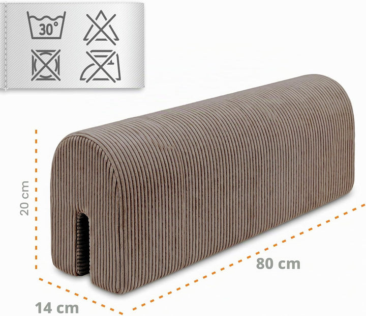 Bettkantenschutz für Kinderbetten Cordstoff 80 cm - Schutz für Bettrahmen Baby Bett rausfallschutz f