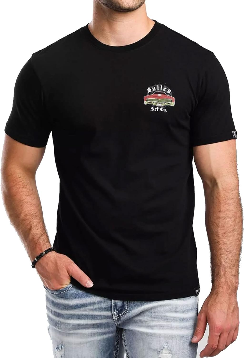 Sullen Men's Went to Heaven Standard Black Short Sleeve T Shirt 2XL