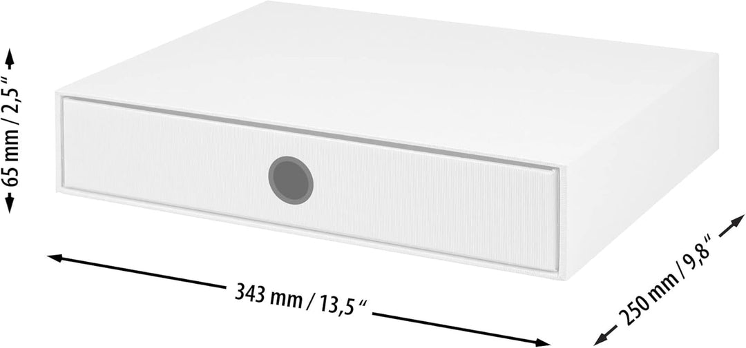 Rössler SOHO 1er Schubladenbox aus Papier | Büro Organizer Schreibtisch | Büro Zubehör & Bürobedarf