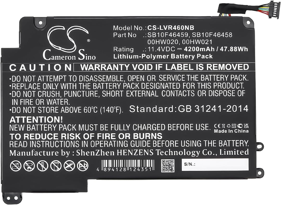 CS-LVR460NB Laptop Akkus 4200mAh Kompatibel mit [Lenovo] ThinkPad P40 Yoga, ThinkPad P40 Yoga(20GQ),