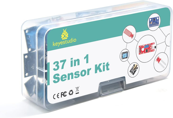 KEYESTUDIO 37-in-1-Sensormodul-Kit, kompatibel mit Arduino IDE, Raspberry Pi, elektronisches Starter