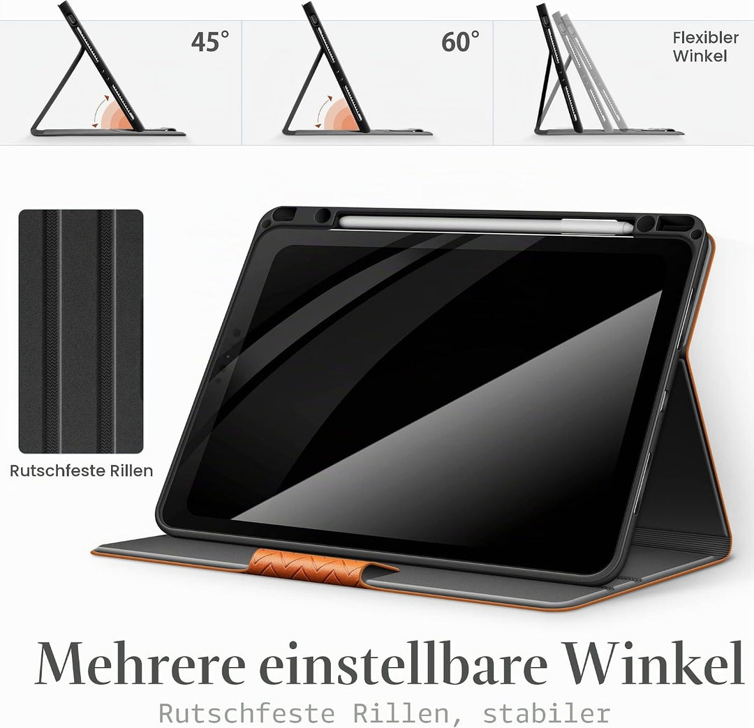 AUAUA Hülle für iPad Pro 12.9 Zoll 2022/2021/2020/2018 (6./5./4./3. Generation) mit Stifthalter, Aut
