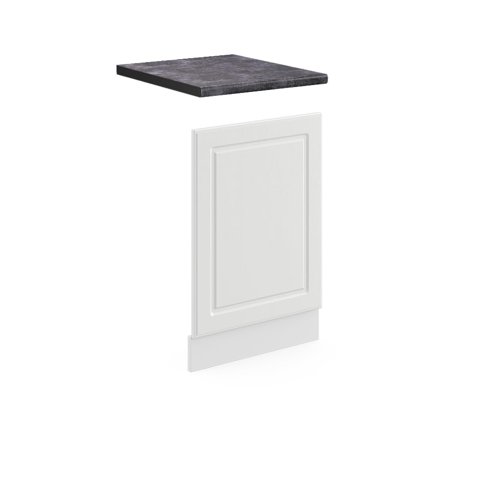 Vicco Frontblende R-Line, Weiss Landhaus/Weiss, 45 cm, AP Anthrazit Weiss Landhaus Frontblende 45 cm