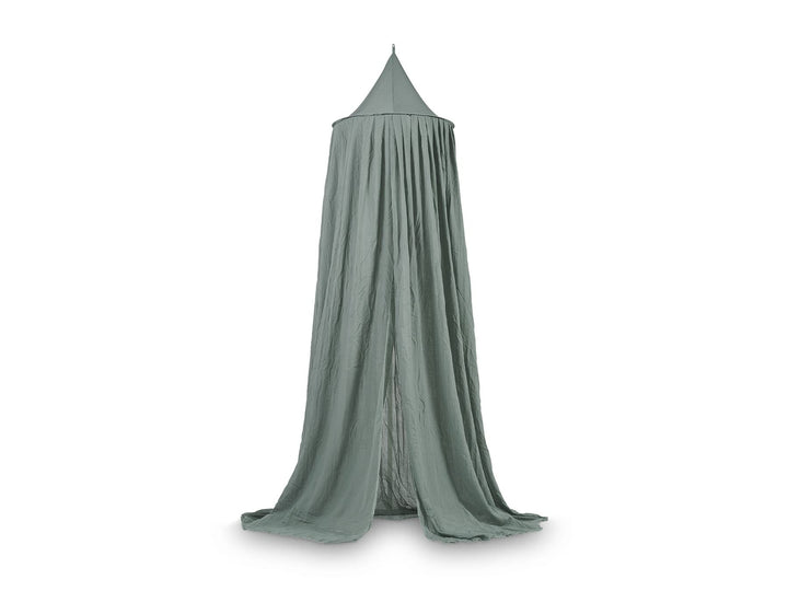 Jollein Baldachin Vintage Ash Green - Höhe 245 cm - Betthimmel Babybett Kinderzimmer - Grün Ash Gree