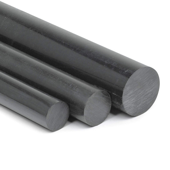 POM Rundstab schwarz Ø 60 mm - Länge 750 mm - massiver Kunststoffstab L: 750 mm, L: 750 mm